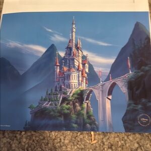 Disney Enchanted Castle with Blue and Red Accents